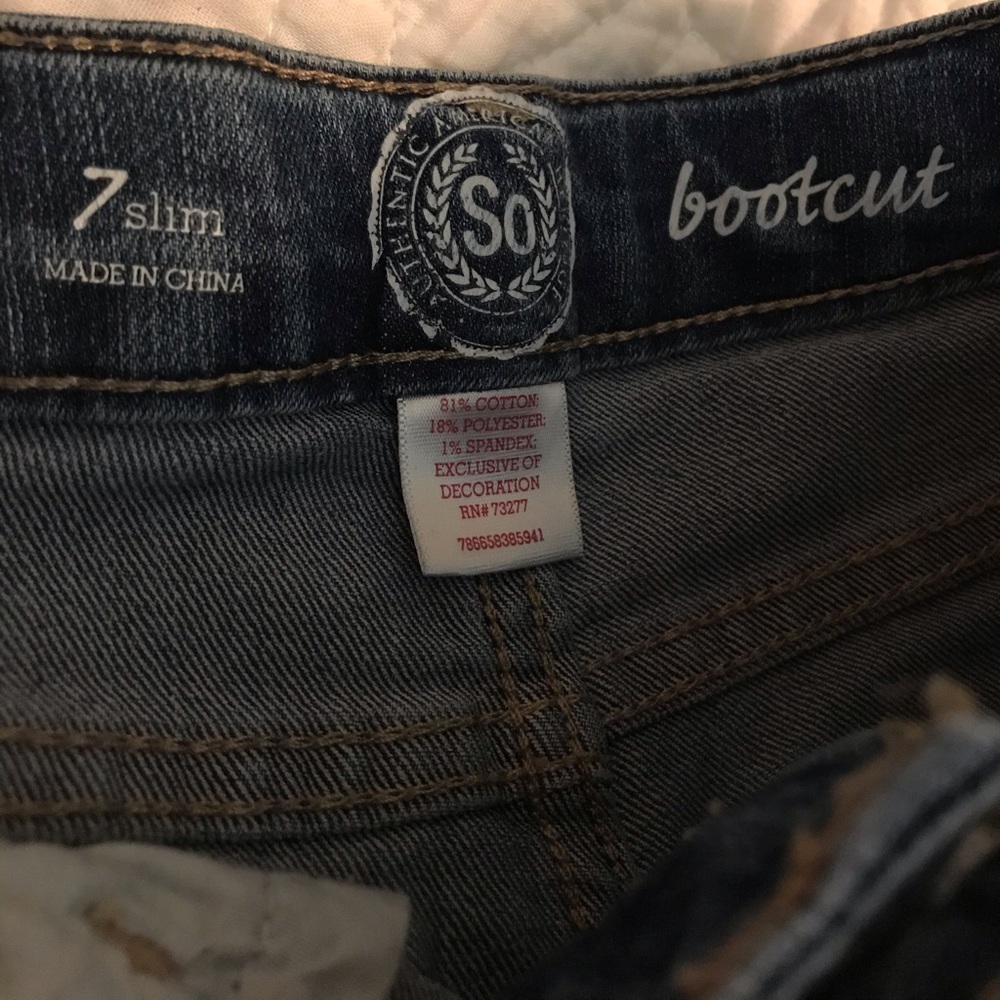So Bootcut Jeans Girls’ Size 7